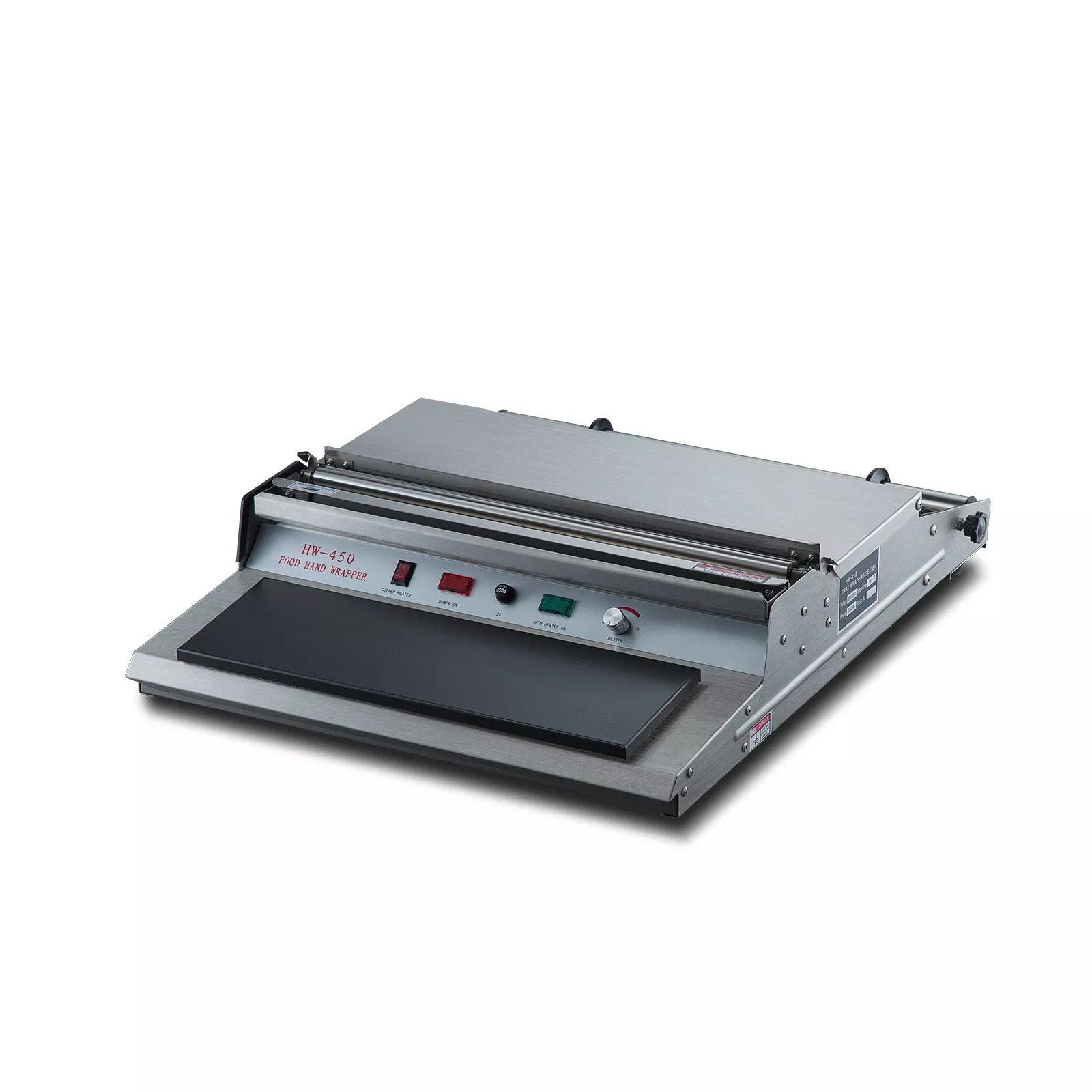 HW-450 Plastic Container Cling Film Manual Food Tray Sealing Machine Supermarket Fruit Vegetable Wrapping Machine