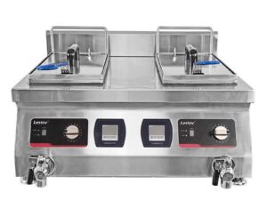 Tabletop Double Tank Restaurant Induction Fish Fryer LT-TZL-S135